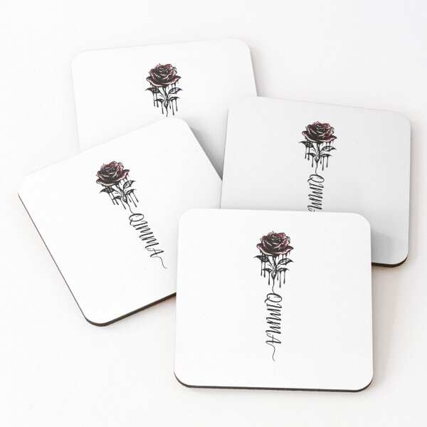 Item preview, QIMMA - Elegant Rose Line Art designed and sold by QIMMADesigns.