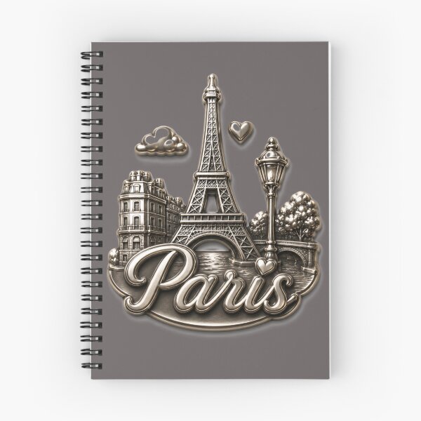 Item preview, Paris 3D Metallic Charm – Elegant Eiffel Tower Travel Sticker designed and sold by AstraDrip Studio.
