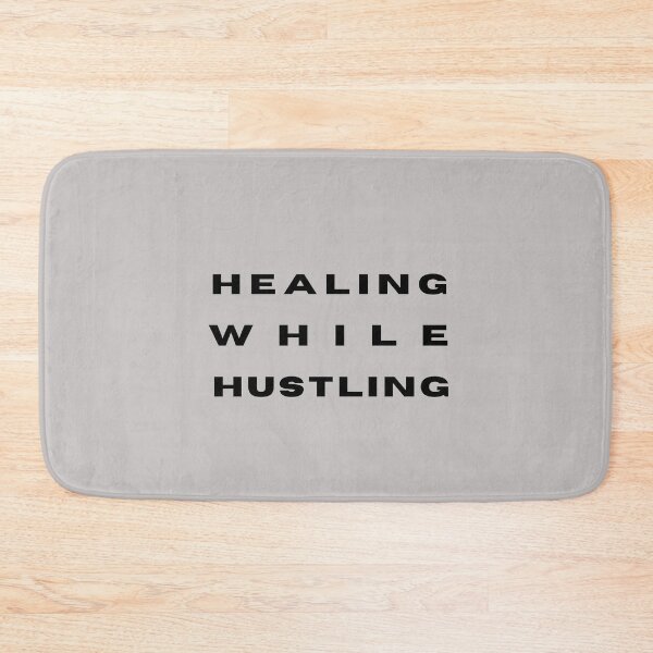 Item preview, Healing While Hustling – Black Minimal Quote designed and sold by alaa9898.