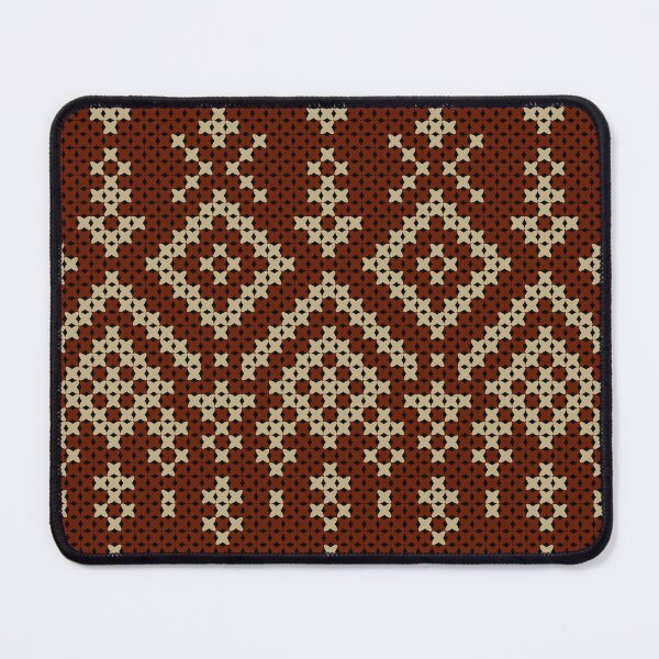 Item preview, Traditional red and cream cross stitch embroidery pattern designed and sold by Nengsang.