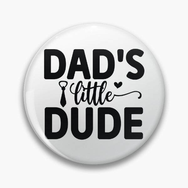 Item preview, Dads Little Dude - Funny Dad Quotes Retro Vintage Aesthetic Cute Son Boy Kids Baby Family Gift designed and sold by FuzionRaptor.