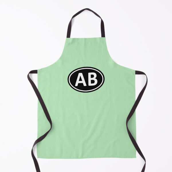 Item preview, AB Initials Monogram Oval White Letters designed and sold by Jeallan Designs.