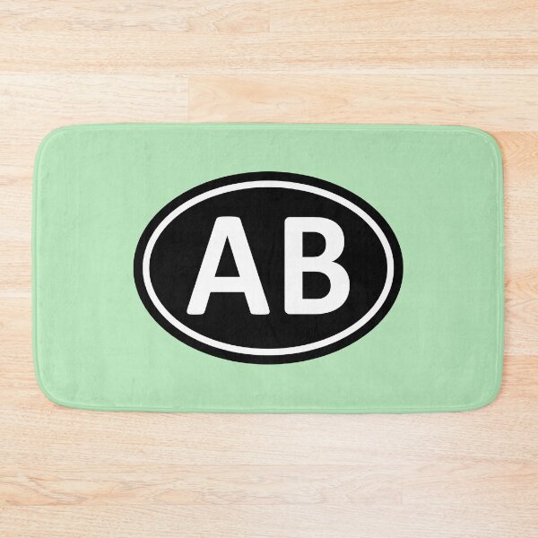 Artikelvorschau, AB Initialen Monogramm ovale weiße Buchstaben entworfen und verkauft von Jeallan Designs.