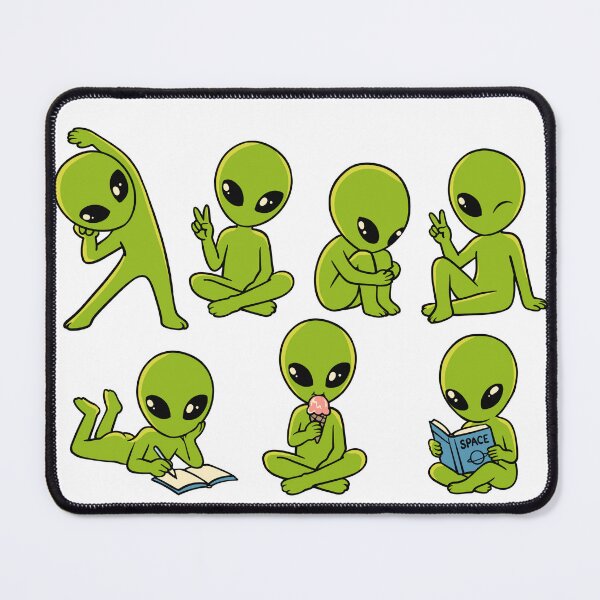 Item preview, Kawaii UFO Extraterrestrial Character Set designed and sold by phsycartwork.