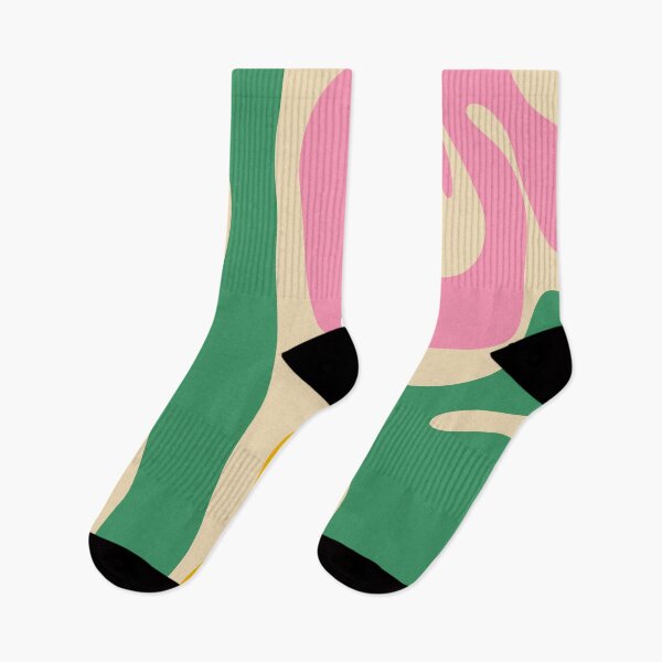 Item preview, Abstract Retro Colorful Kwaito Pattern in Green Pink Mustard designed and sold by kierkegaard.