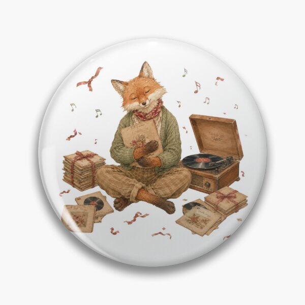Item preview, Vintage Fox Vinyl Record Player Indie Music Aesthetic designed and sold by AQUILAKREO.