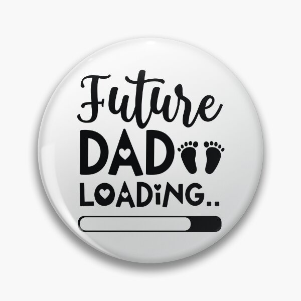 Item preview, Future Dad Loading - Funny Dad Quotes Retro Vintage Aesthetic New Papa Pregnancy Announcement Gift designed and sold by FuzionRaptor.