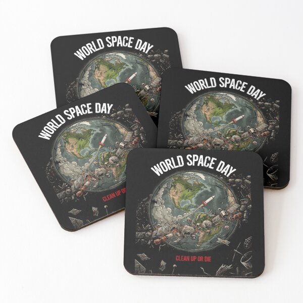 Item preview, World Space Day Clean Up or Die Space Debris Earth Graphic T-Shirt v2 designed and sold by DarylWelsh2024.