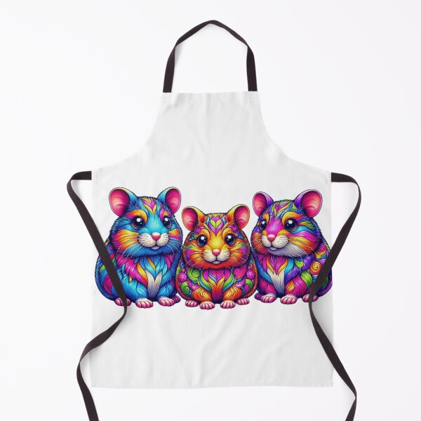 Item preview, Cute Rainbow Neon Hamsters Squad Art designed and sold by BRTSHA88.