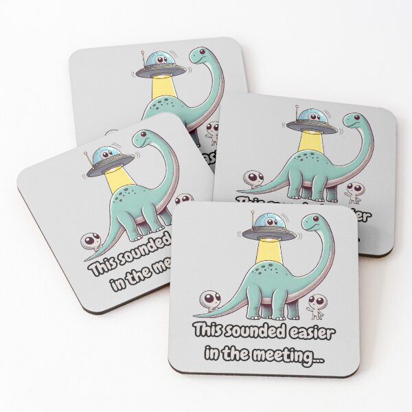 Item preview, Dinosaur Abduction - This Sounded Easier in the Meeting designed and sold by Marlette LLC.