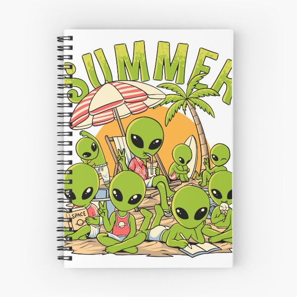 Item preview, Cute Alien Summer Vacation Graphic T-Shirt designed and sold by phsycartwork.