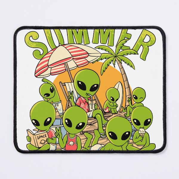 Item preview, Cute Alien Summer Vacation Graphic T-Shirt designed and sold by phsycartwork.
