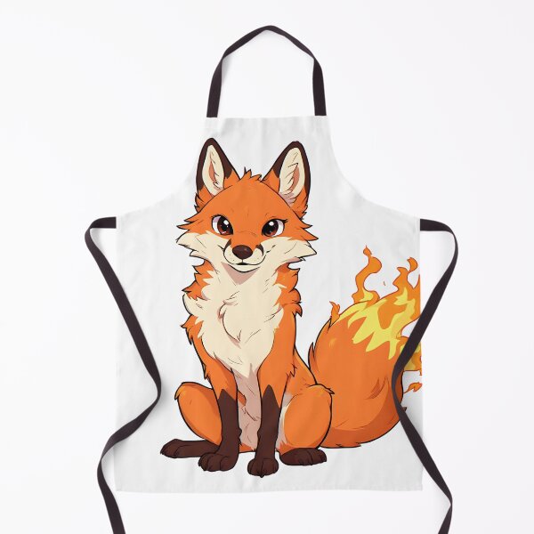 Item preview, Cute Fire-Tailed Fox Cartoon Illustration | Fantasy Woodland Animal Art designed and sold by Karolina’s Cozy Creations.