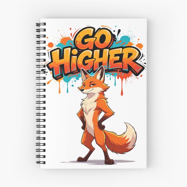 Item preview, Go Higher Fox Progress Mindset designed and sold by LINSSEX Style • Urban & Sport Streetwear.