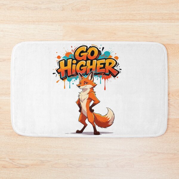 Item preview, Go Higher Fox Progress Mindset designed and sold by LINSSEX Style • Urban & Sport Streetwear.