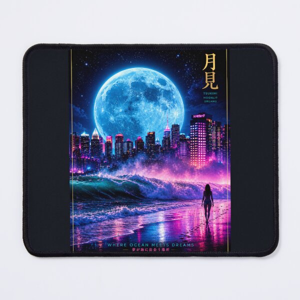 Item preview, Tsukimi – Moon Watching | Where Ocean Meets Dreams designed and sold by Sanctum Icons.