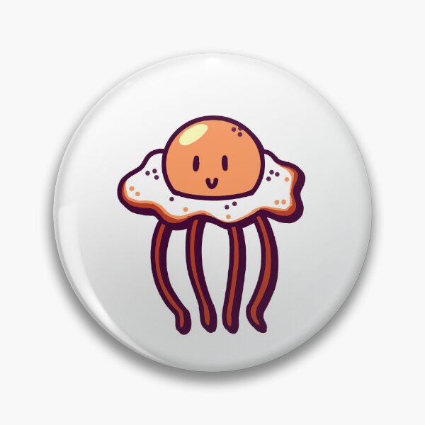 Item preview, Fried Egg Jellyfish – Cute Kawaii-Inspired Design designed and sold by dittoon.