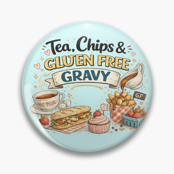 Item preview, Tea, Chips & Gluten Free Gravy | Cosy British Comfort Food Design designed and sold by My Gluten Free Life UK.