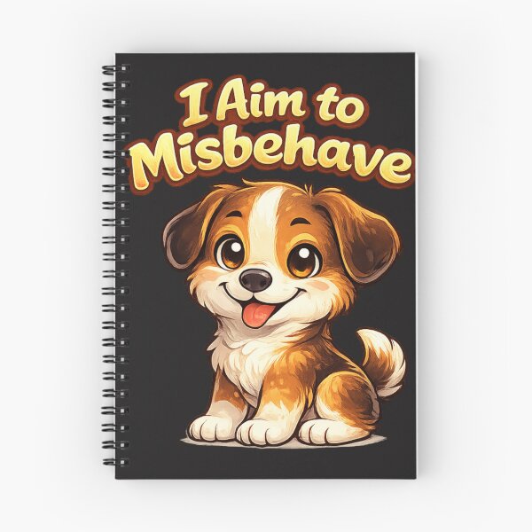 Item preview, I Aim to Misbehave - puppy dog designed and sold by shorethings.