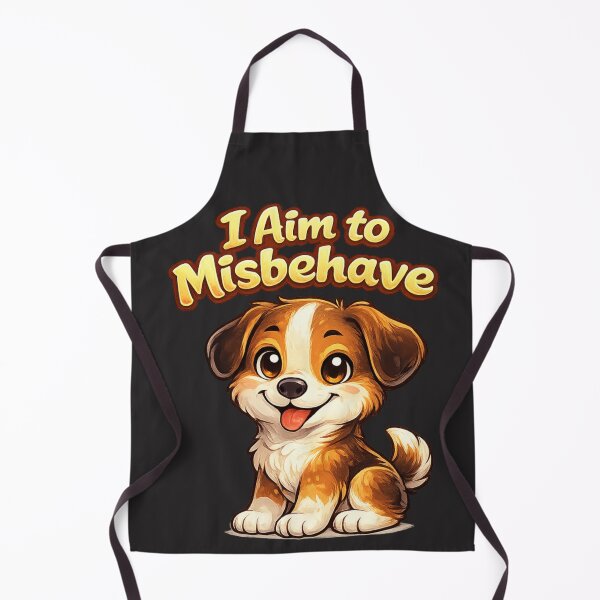 Item preview, I Aim to Misbehave - puppy dog designed and sold by shorethings.