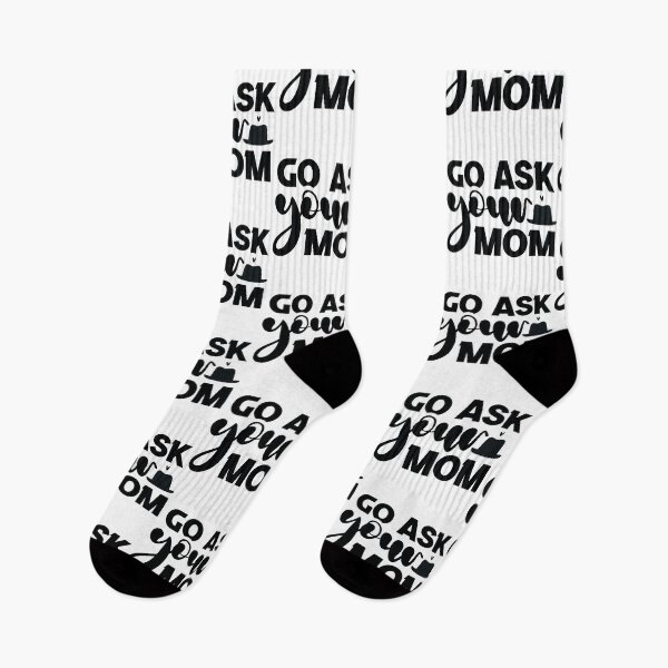 Item preview, Go Ask Your Mom - Funny Retro Catchphrase Dad Quotes Cool Father Matching Family Husband Joke Birthday Gift Art designed and sold by FuzionRaptor.