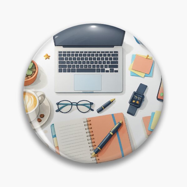 Item preview, Modern Workspace Essentials Flat Lay designed and sold by Euforiacreations951.
