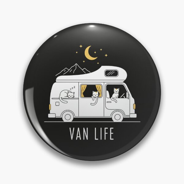 Item preview, Van Life Cute Cats Camping Caravan designed and sold by Amir Faysal.