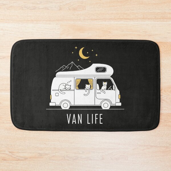 Item preview, Van Life Cute Cats Camping Caravan designed and sold by Amir Faysal.