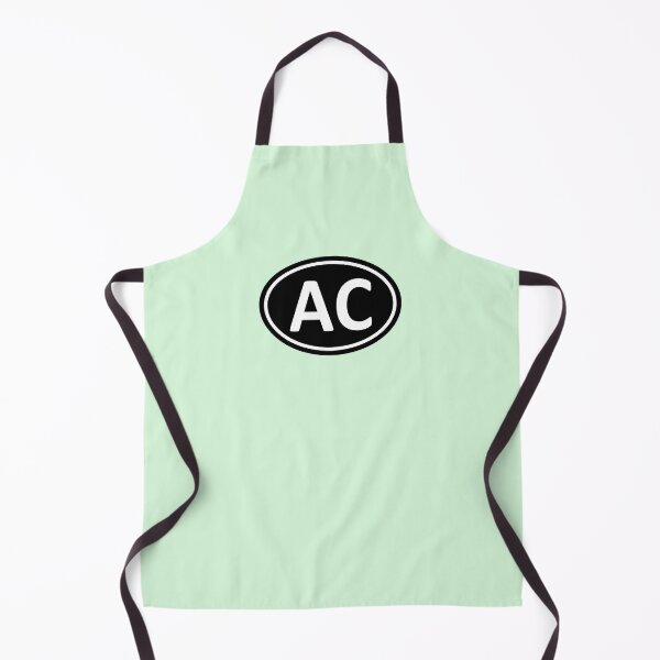 Item preview, AC Initials Monogram Oval White Letters designed and sold by Jeallan Designs.