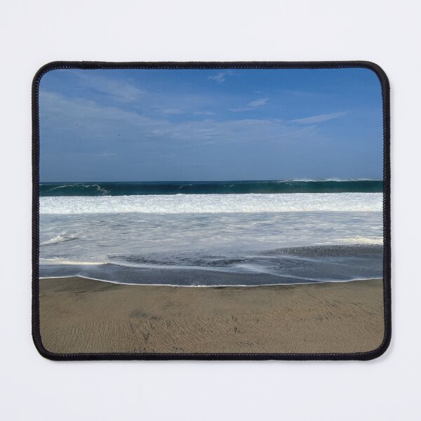 Item preview, Layers of the ocean on the wide sandy beach designed and sold by Art of Momenz.