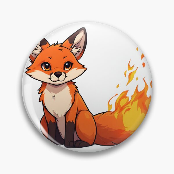 Item preview, Cute Cartoon Fox with Fiery Tail – Fantasy Animal Mascot Illustration designed and sold by Karolina’s Cozy Creations.
