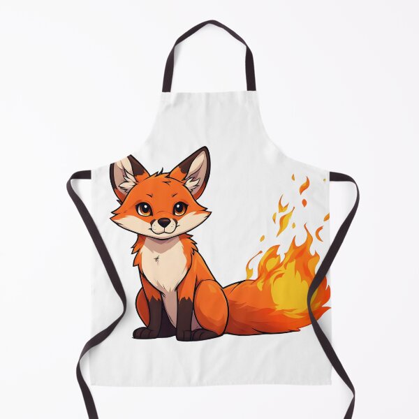 Item preview, Cute Cartoon Fox with Fiery Tail – Fantasy Animal Mascot Illustration designed and sold by Karolina’s Cozy Creations.