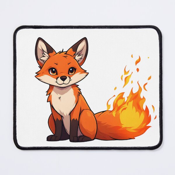 Item preview, Cute Cartoon Fox with Fiery Tail – Fantasy Animal Mascot Illustration designed and sold by Karolina’s Cozy Creations.