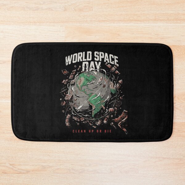 Item preview, World Space Day Clean Up or Die Space Debris Earth Graphic T-Shirt v3 designed and sold by DarylWelsh2024.