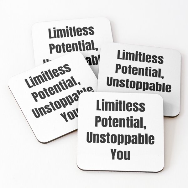 Item preview, Limitless Potential, Unstoppable You (Black Text) designed and sold by QuoteeApparel.