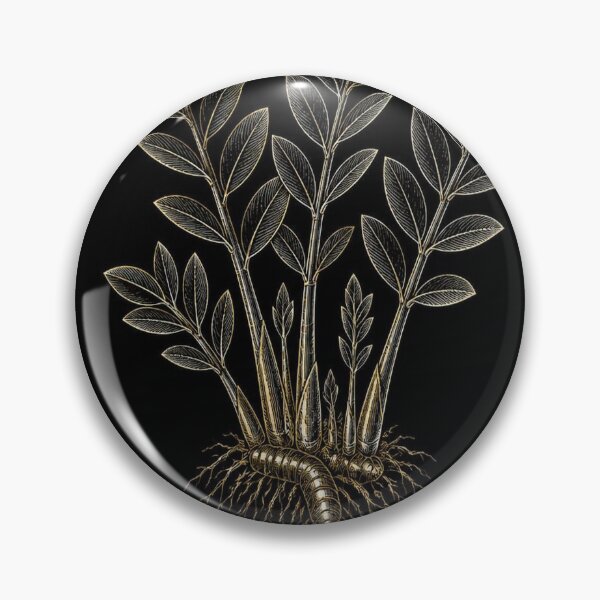 Item preview, ZZ Plant Zamioculcas Botanical Engraving designed and sold by SunnyDesign82.