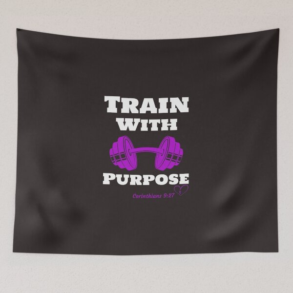 Artikelvorschau, Kopie von Train with Purpose White entworfen und verkauft von Kingdompurpose.
