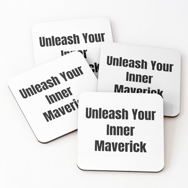 Item preview, Unleash Your Inner Maverick (Black Text) designed and sold by QuoteeApparel.