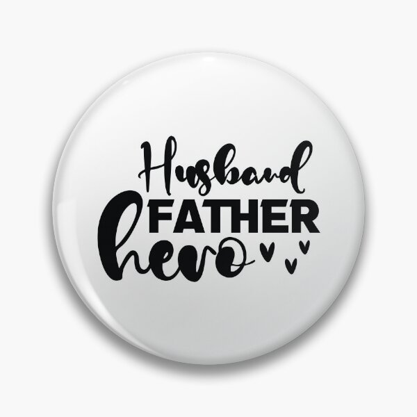 Item preview, Husband Father Hero - Funny Dad Quotes Retro Vintage Aesthetic Best Papa Family Birthday Gift designed and sold by FuzionRaptor.
