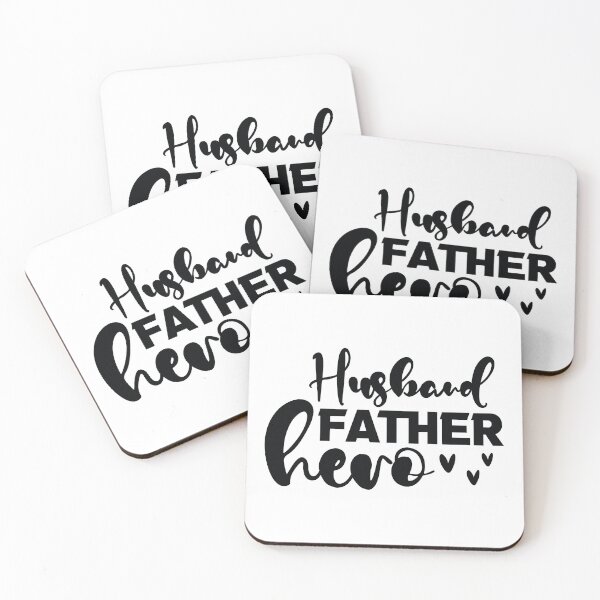 Item preview, Husband Father Hero - Funny Dad Quotes Retro Vintage Aesthetic Best Papa Family Birthday Gift designed and sold by FuzionRaptor.