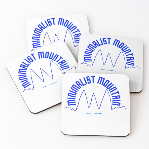 Item preview, Minimalist Mountain Aesthetic Design | Neon Blue Travel Graphic | Modern Adventure Streetwear Sticker & Phone Case designed and sold by The Urban Explorer.