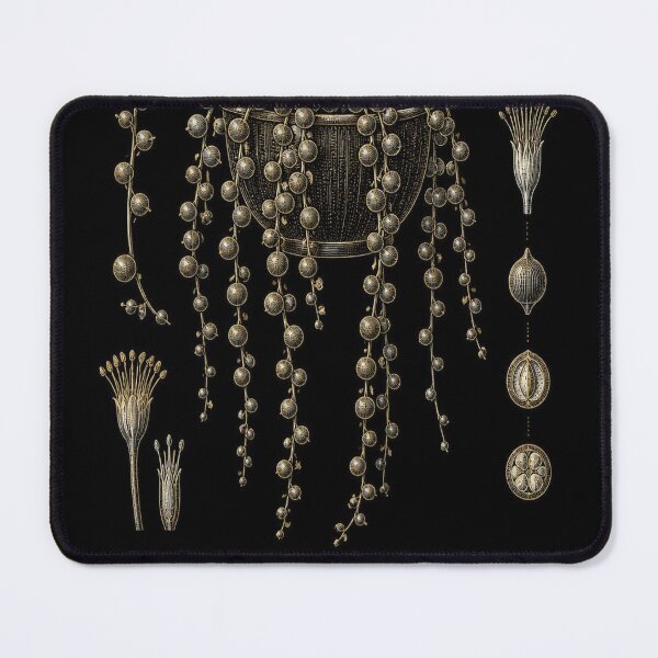 Item preview, String of Pearls Senecio Botanical Engraving designed and sold by SunnyDesign82.