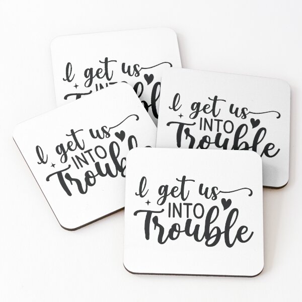 Item preview, I Get Us Into Trouble - Funny Dad Quotes Retro Vintage Aesthetic Mischievous Partners Family Gift designed and sold by FuzionRaptor.