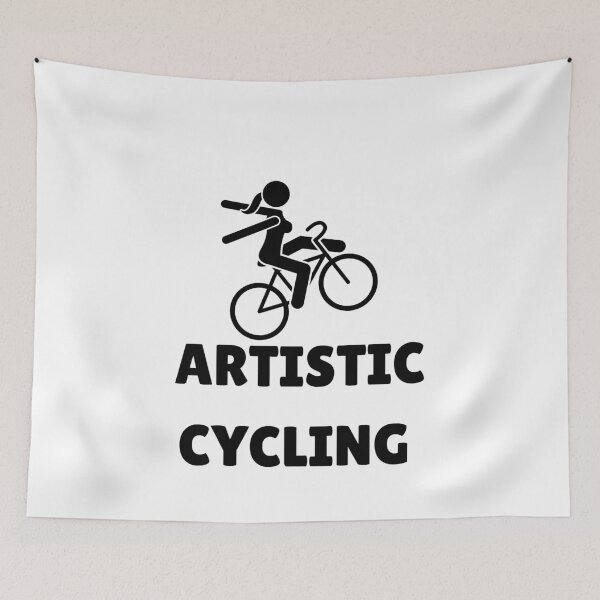Item preview, ARTISTIC CYCLING - BLACK designed and sold by ArtsyCity.