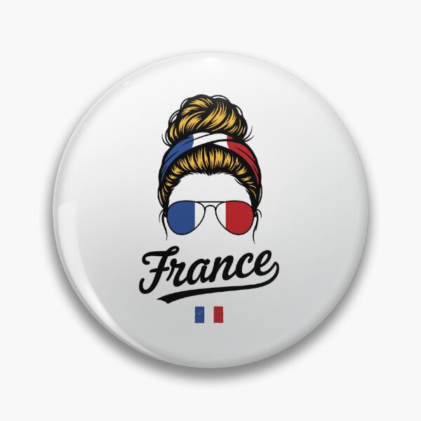 Item preview, France Pop Art Woman – Vintage Woodcut French Flag Sunglasses Graphic for Proud France Supporters designed and sold by paulo silveira.