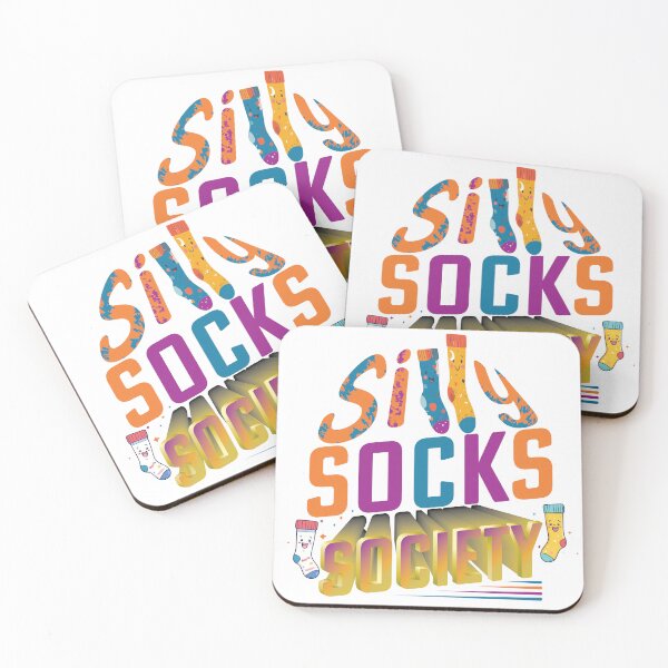Item preview, Silly Socks Society text based illustration designed and sold by Art-Horizon.