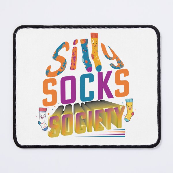 Item preview, Silly Socks Society text based illustration designed and sold by Art-Horizon.