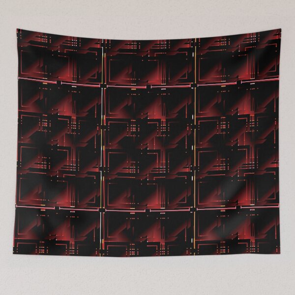 Item preview, Neon Cyberpunk Geometric Tech Pattern Background designed and sold by NornAxiom.