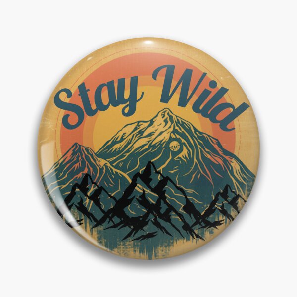Item preview, Retro-style Mountain view graphic sticker  designed and sold by Retromomma.