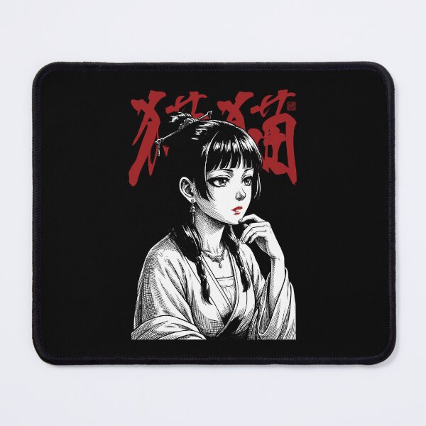 Item preview, Black White and Red Maomao designed and sold by MadShroomPrints.